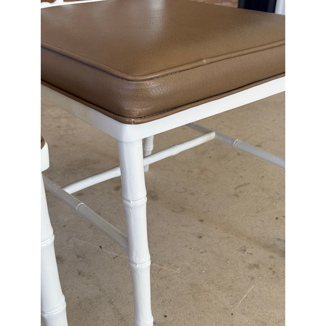 Ornamental & Decorative Materials Pair of Mid-20th Century Faux Bamboo Side Chairs by Phyllis Morris For Sale - Image 7 of 12