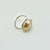 1940s Vintage Boho Chic Art Deco Hollywood Regency Mother of Pearl & Sterling Cocktail Ring, Size 8.5 For Sale - Image 4 of 11