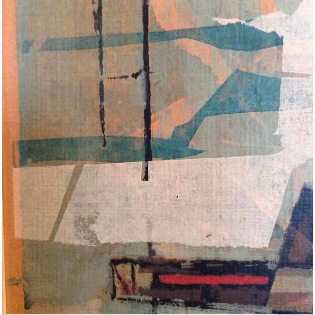 Mid Century Modern Aerial City Serigraph on Board Dated 1958 For Sale In Greenville, SC - Image 6 of 9