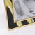 Montagnani Gilded Brass and Faux-Horn Lucite Inlaid Picture Frame For Sale In Atlanta - Image 6 of 9