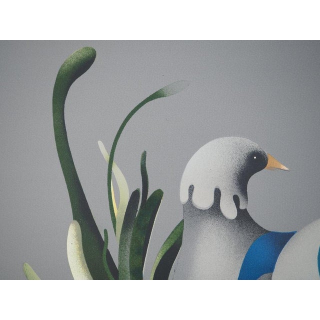 Modern Jean-Paul Donadini, Le pigeon voyageur, Lithograph For Sale - Image 3 of 9