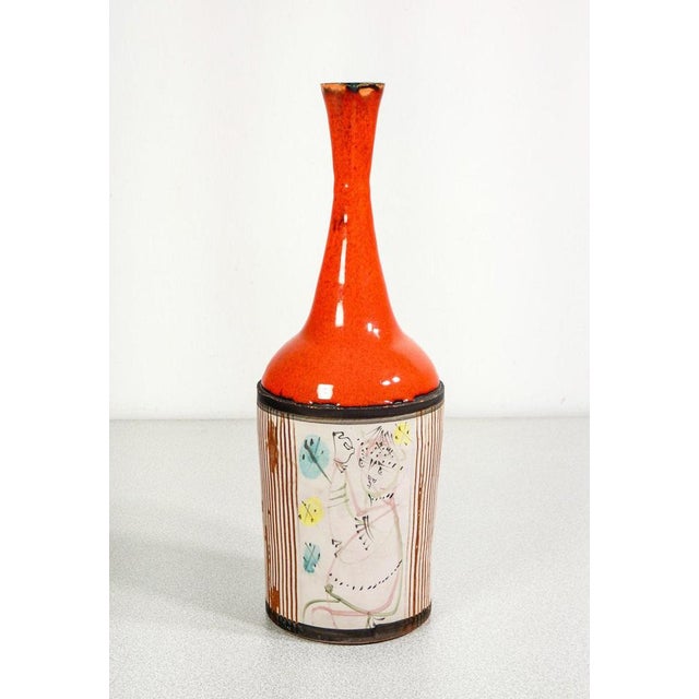 Ceramic Bottle by Gilbert Portanier, 1970s For Sale - Image 7 of 10