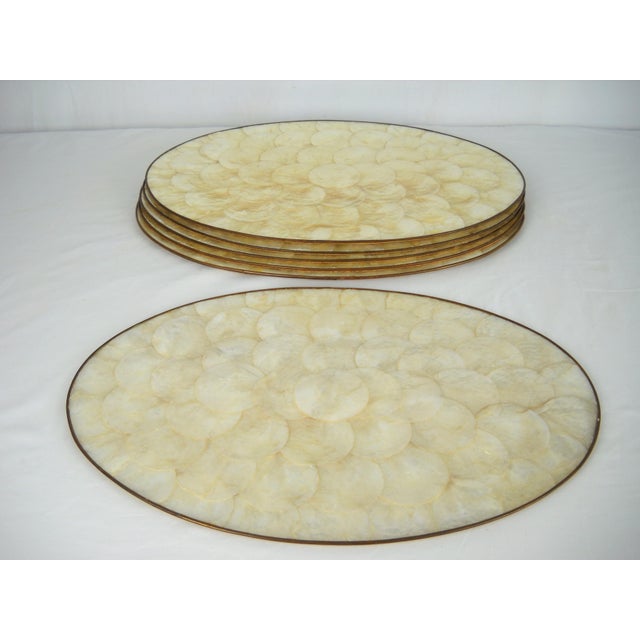 Capiz Shell Oval Placemats, S/6 Chairish