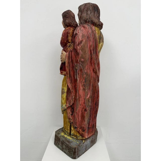 Baroque Devotional Figure of St. Joseph with the Christ Child, Southern Germany, 1750-1800 For Sale - Image 5 of 18