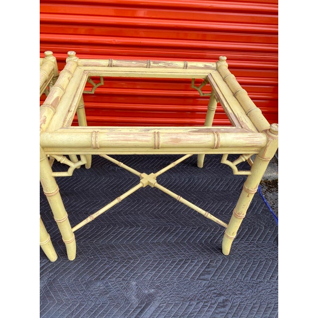 Hollywood Regency 1970s Pair of Vintage Thomasville Allegro Side Tables, Need Refinishing For Sale - Image 3 of 12