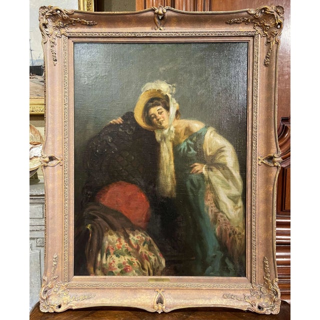 Early 20th Century Early 20th Century Hungarian Framed Oil on Canvas Painting by Vilmos Nagy For Sale - Image 5 of 12