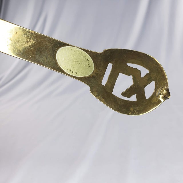 Vintage MidCentury Modern Brass Horse Head Candle Snuffer Lexim