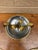 Metal 1940s Hollywood Regency Brass and Chrome Floral Ashtray For Sale - Image 7 of 12