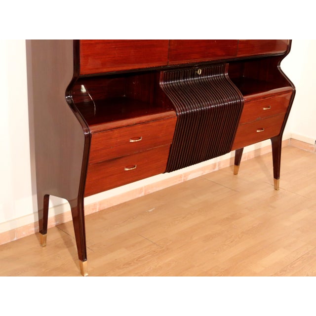 1950s Mid-Century Sideboard in Mahogany, Rosewood and Maple by Osvaldo Borsani, Italy, 1950s For Sale - Image 5 of 18