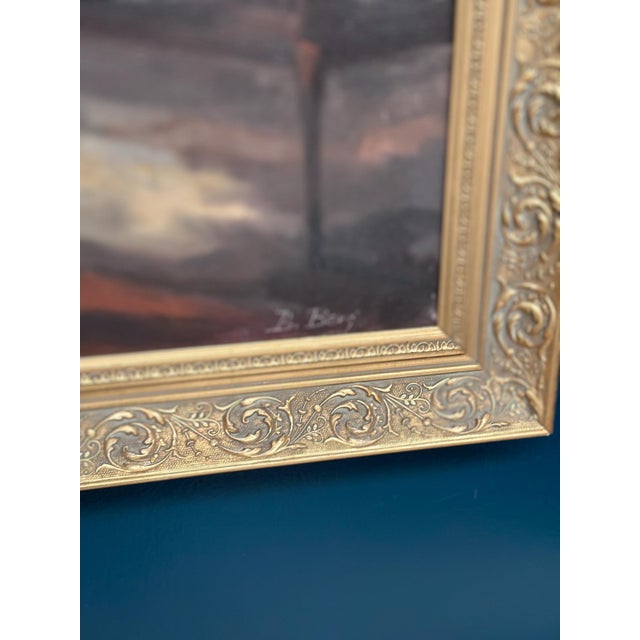 Bente Berg, Interior Scene, 1950s, Oil Painting on Canvas, Framed For Sale - Image 6 of 13