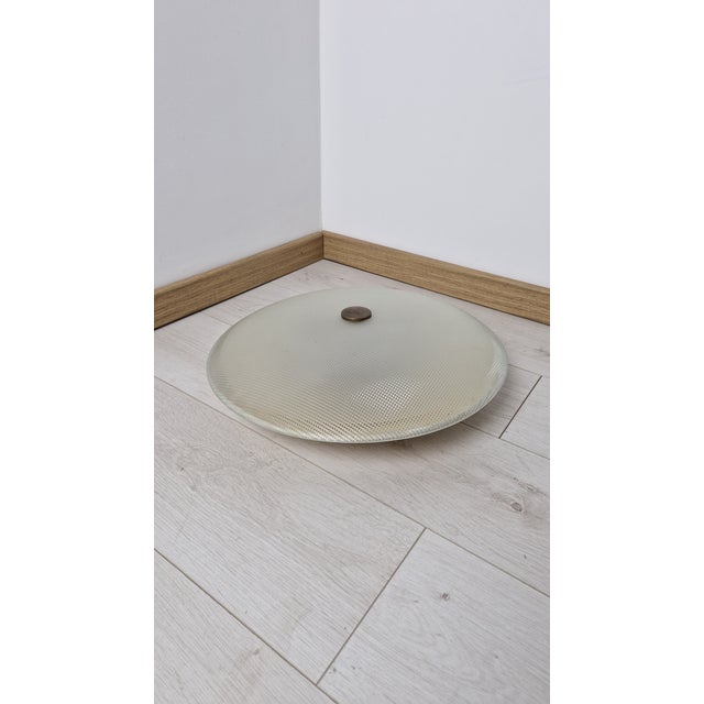 Goldenrod Ceiling Light in Aluminum, Glass, and Brass from Stilnovo, 1950s For Sale - Image 8 of 11