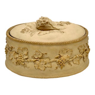 Beautiful Unusually Large Size Antique Wedgewood Caneware Game Pie Dish - "Terrine" Circa Mid 19th Century For Sale