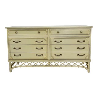 Vintage Ficks Reed Rattan Dresser For Sale