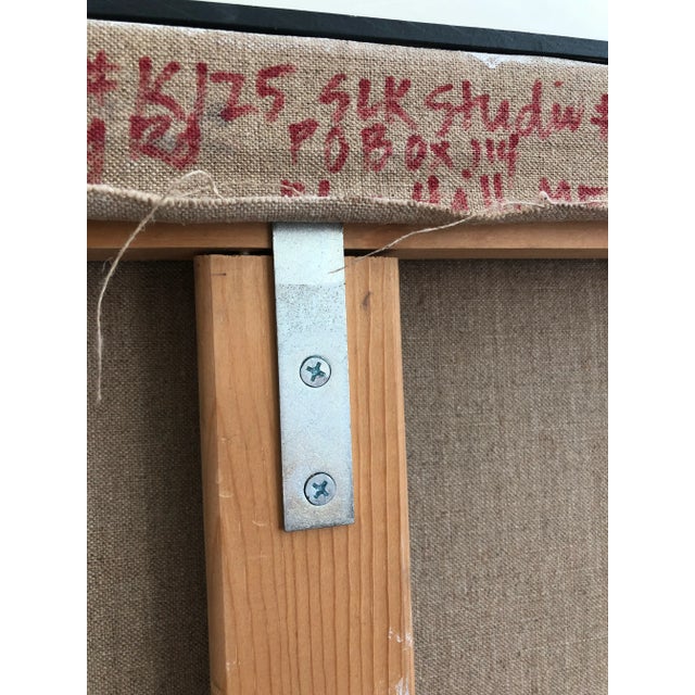 Large Original Oil on Canvas Kinney Painting Jean-Michael Basquiat Style For Sale - Image 12 of 13