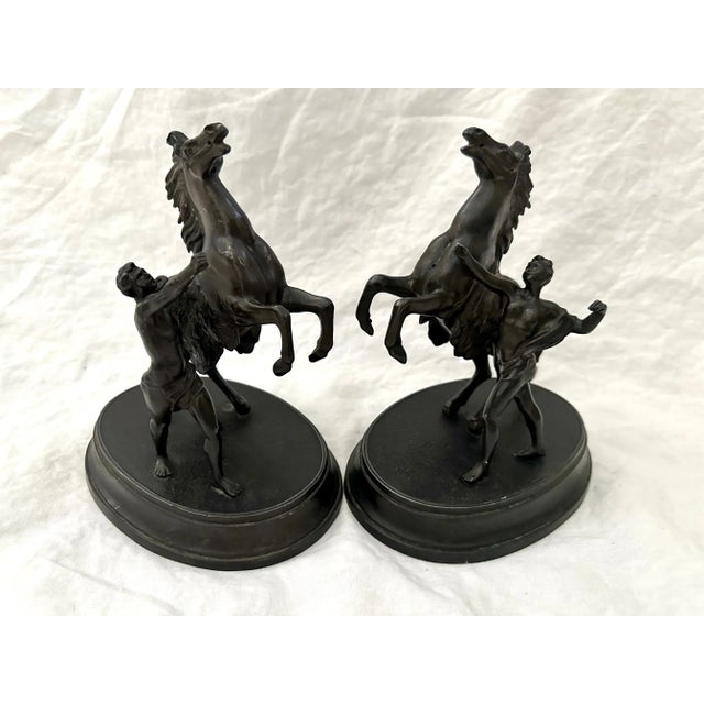 Metal Vintage Spelter Horse Sculpture For Sale - Image 7 of 10
