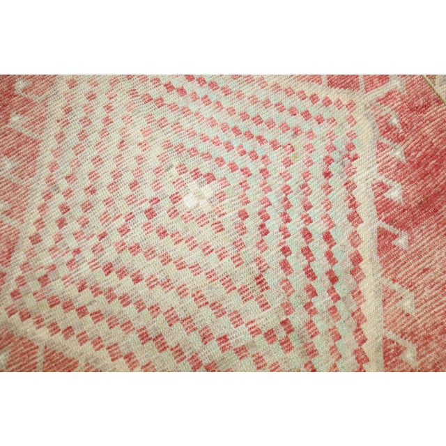 Textile Vintage Primitive Turkish Anatolian Rug - 4'3" x 5'9" For Sale - Image 7 of 8