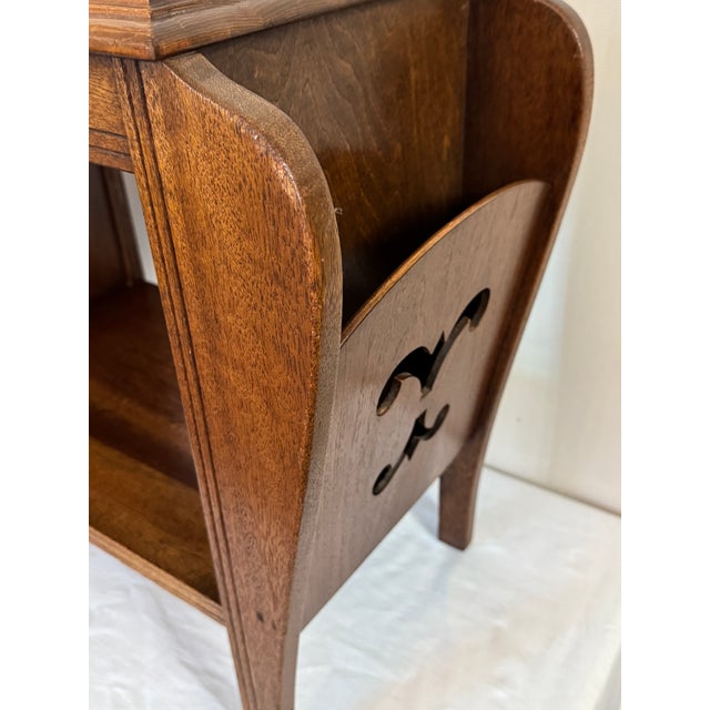 Pair of 1930’s Art Deco Magazine Rack Side Tables. For Sale - Image 11 of 11