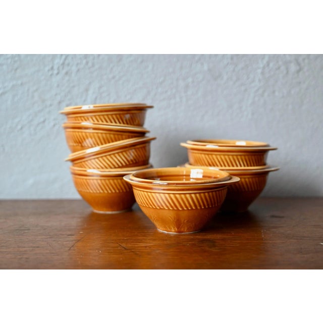 Ceramic Ear Bowls from Sarreguemines, 1970s, Set of 7 For Sale - Image 7 of 8