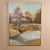 Mid-Century Modern Harris Strong Studios Light Blue and Brown Grove Painting by Brent For Sale - Image 3 of 12