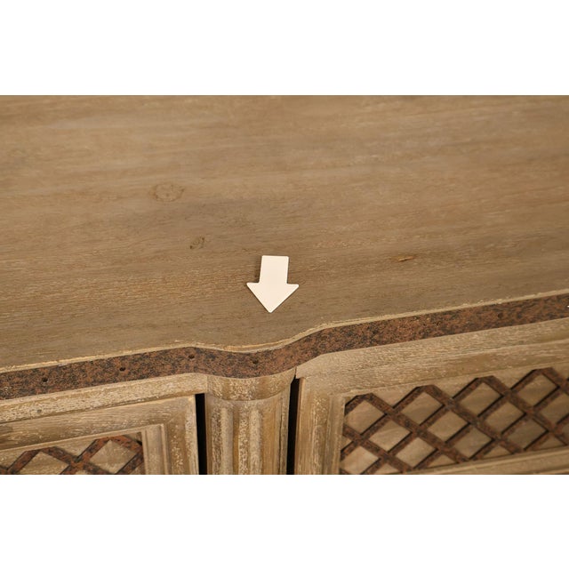 Restoration Hardware Treillage Collection Louis XVI Style Latticework Double Dresser For Sale In Philadelphia - Image 6 of 18