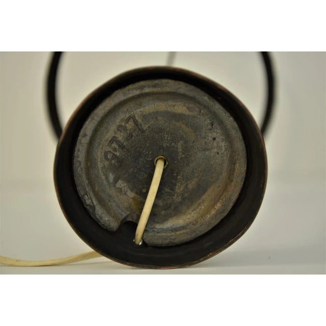 Swedish Grace Copper and Hand Blown Glass Table Lamp, 1920s For Sale - Image 11 of 13