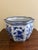 Blue & White Chinoiserie Porcelain Planter With Scalloped Form For Sale In South Bend - Image 6 of 8