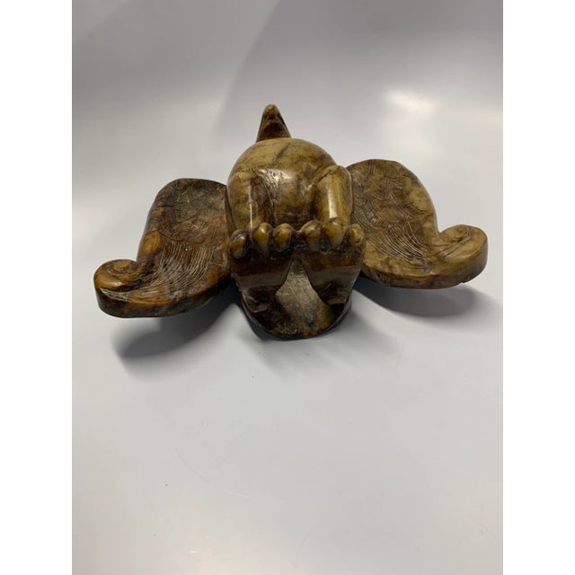 Antique Ancient Serpentine Eagle Statue For Sale - Image 4 of 6