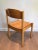 This set of 6 stackable chairs is made of pine. This is a nice work with curved seat and backpart which make these chairs...