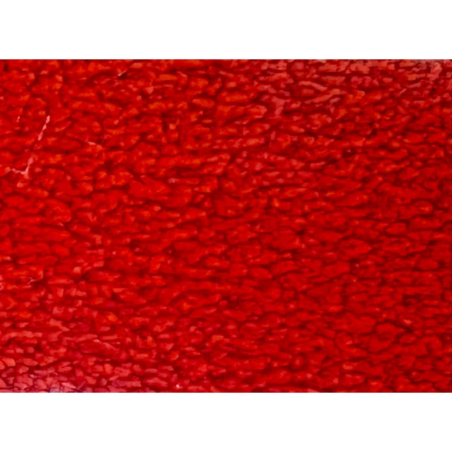 Original Owens Pottery Red Vase Seagrove NC- Copper Red Glaze-Chinese-Tall For Sale - Image 6 of 11