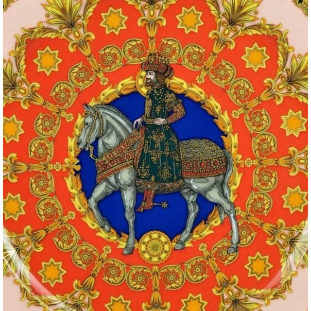 Versace for Rosenthal "L'Ange Gabriel" Plate, 1996 Rosenthal "Versace" Christmas plate, 1996. Porcelain, white with...