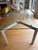 Transparent Seccose Modern Industrial Metra Dining Table: Glass on Brushed Aluminum For Sale - Image 8 of 8