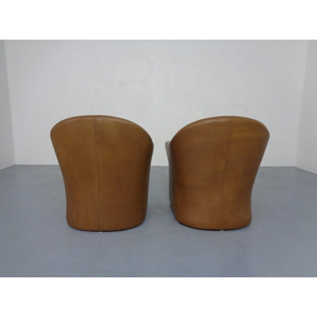 Mid-Century German Leather Cocktail Chairs from Walter Knoll, 1960s, Set of 2 For Sale - Image 9 of 18
