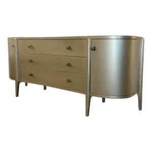 Jonathan Charles Modern Champagne Finished Wood Toulouse Dresser