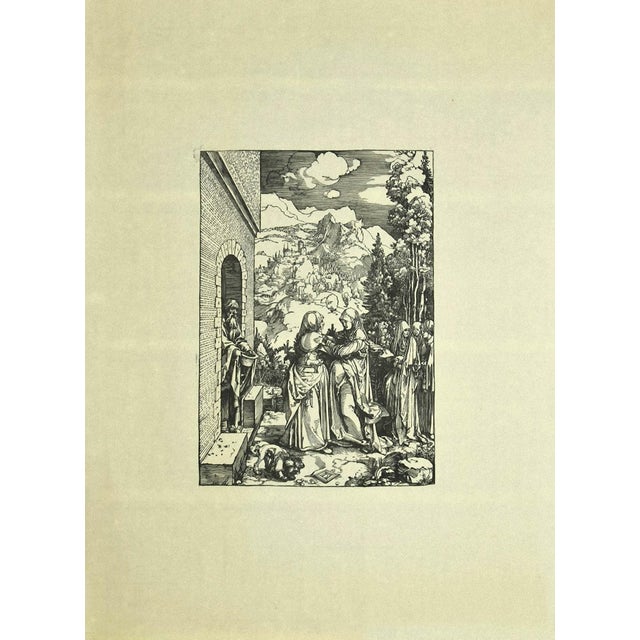 After Albrecht Dürer, The Visitation, Woodcut Print, Early 20th-Century For Sale