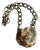 Vintage Artisan Smoky Quartz Mixed Media Statement Necklace For Sale