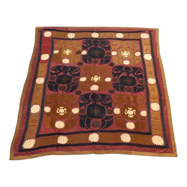 1970s Vintage Suzani Textile For Sale