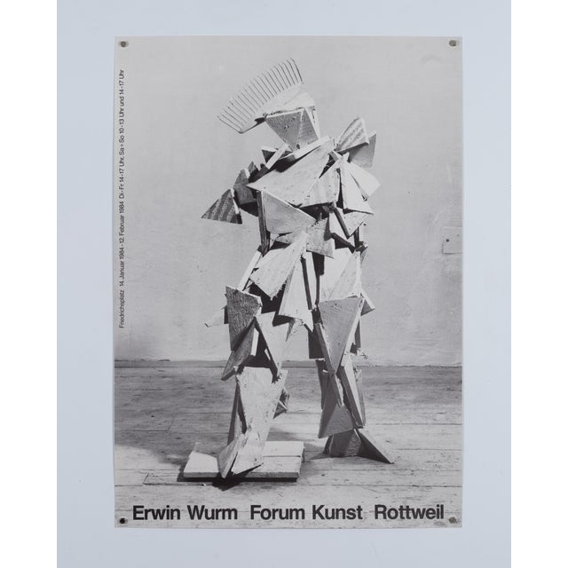 Erwin Wurm at Forum Art Rottweil Exhibition Poster, 1987 For Sale - Image 3 of 9