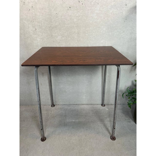 Metal Vintage Industrial Steel and Composite School Desk, 1960s For Sale - Image 7 of 18