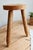 Vintage Tripod Stool in Light Raw Wood, 1970s For Sale - Image 4 of 7