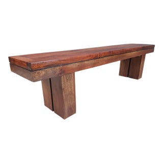 Large Vintage Seating Bench Bali For Sale