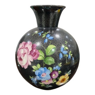 Antique Rosenthal Germany Cloisonné Vase 8in Signed For Sale