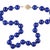 19" Vintage 14k clasp 14-15mm lapis lazuli beaded necklace For Sale - Image 4 of 6