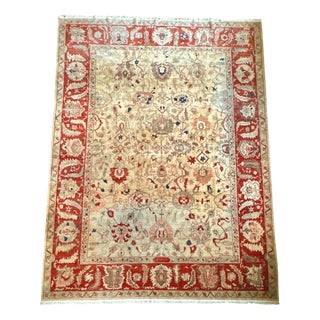 Vintage Afghan Wool Rug attributed to Ziegler & Co., 1950s For Sale
