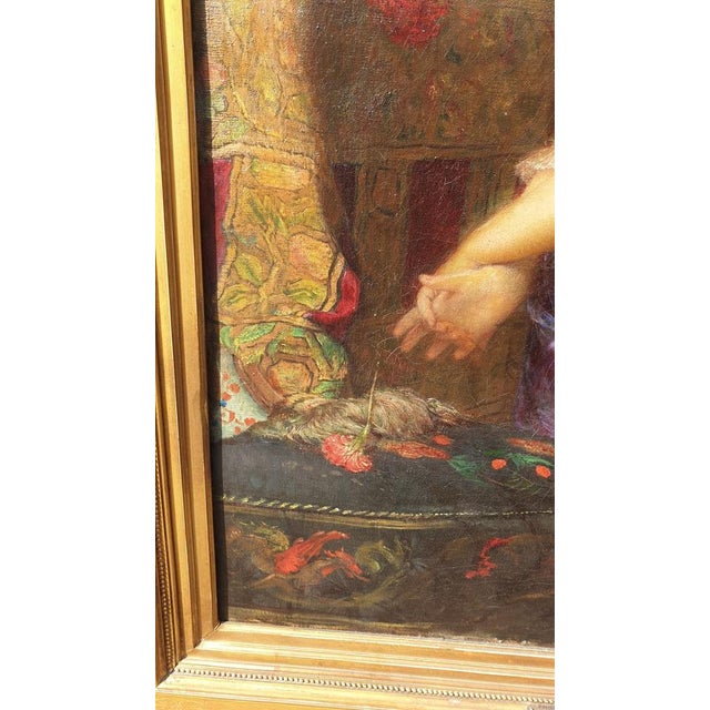 I F Ingumar, The Overturned Vase, Late 19th Century, Oil on Canvas, Framed For Sale - Image 16 of 18