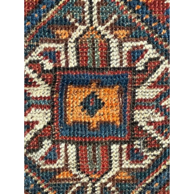 Blue Antique Tribal Shiraz Rug, 1920s For Sale - Image 8 of 18