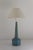 Danish Blue Stoneware Table Lamp by Linnemann- Schmidt for Palshus, 1960s. Beautiful tall Danish Modern ceramic table lamp...