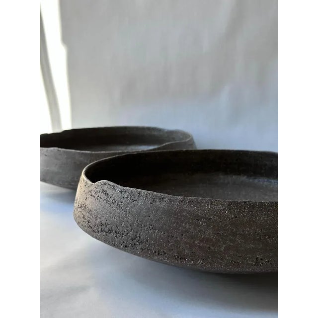 Not Yet Made - Made To Order Black Stoneware Pinakio Plate by Elena Vasilantonaki For Sale - Image 5 of 6