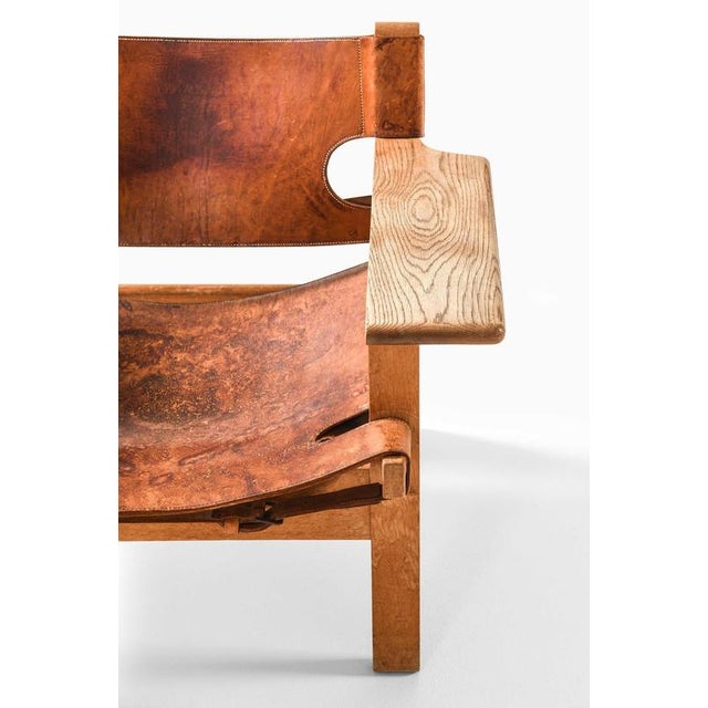 The spanish chair, model 2226, designed by børge mogensen in 1958 and produced by fredericia stolefabrik in denmark,...