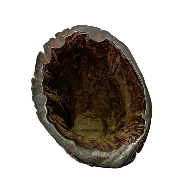 2010s Handmade Chinese Ox Horn Look Brush Pen Holder / Brush Pot For Sale - Image 5 of 6