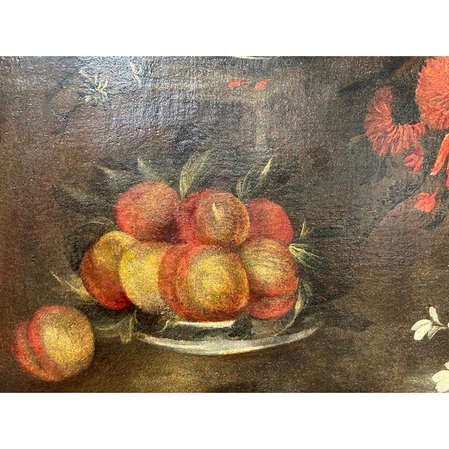 Venetian Artist, Still Life with Flowers, Late 17th Century, Framed For Sale - Image 5 of 10